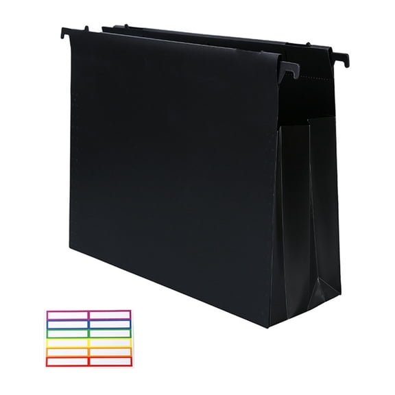 Hanging File Folders with Side Expansion and Double Hook A4 Document Organizers