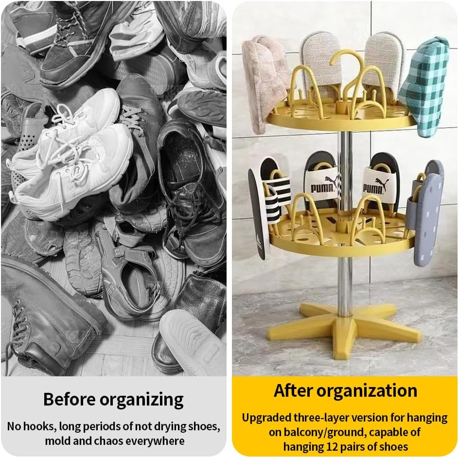 Hanging Floor Rotating Shoe Rack 360 Degree Rotating Shoe Rack Rotating ...