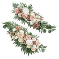 thumbnail image 1 of Hanging Floral Swag Wedding Arch Flowers Garland Artificial Rose Rattan for Wall, 1 of 7
