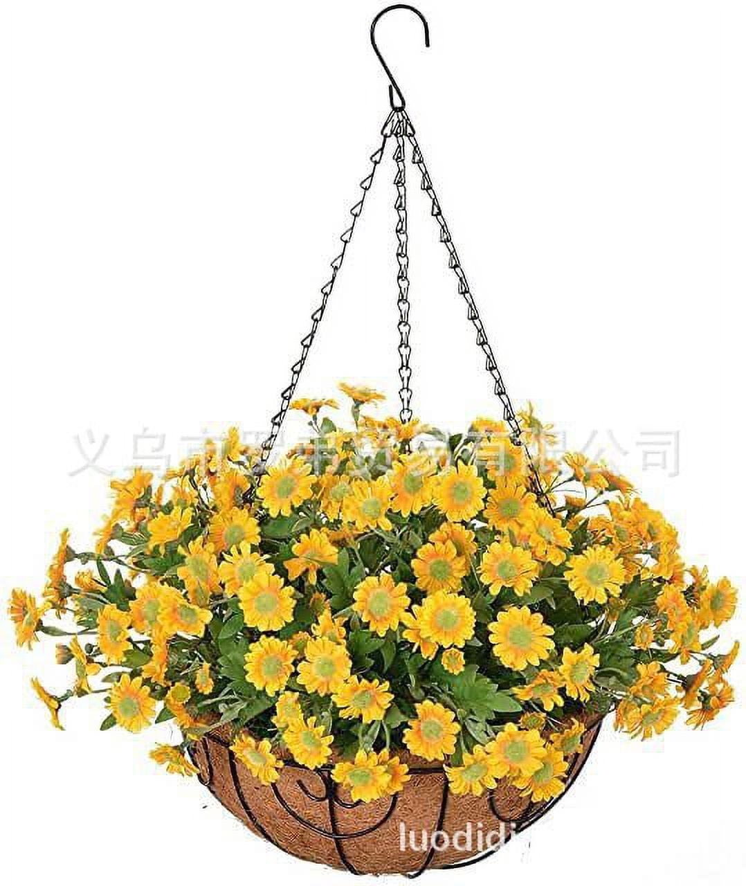 Hanging Flower Basket Balcony Planter Garden Chained Hanging Planter