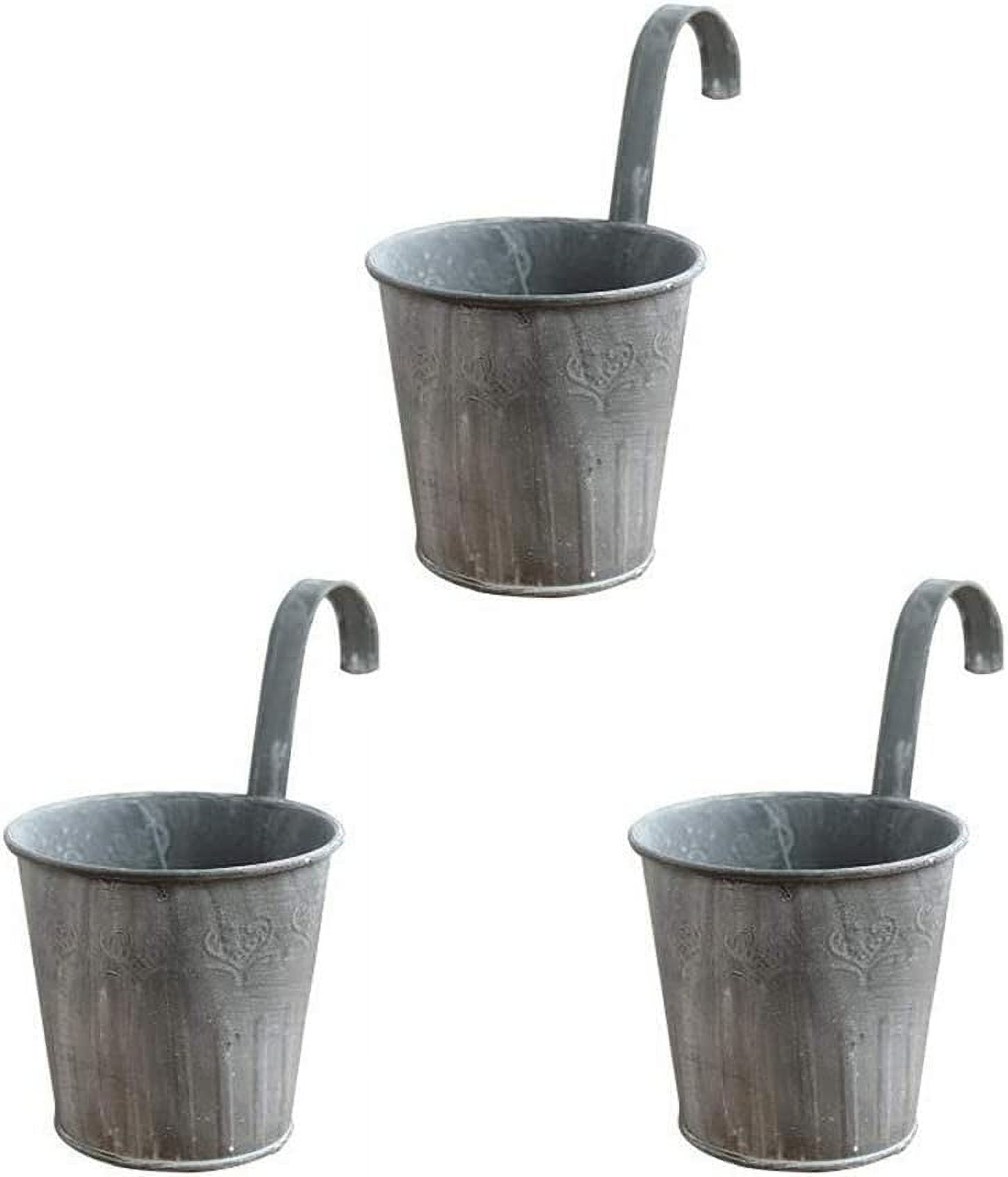 Hanging Flower Pots Hanging Pot Plant Pot Planter with Hooks Flower Pot Vase Balcony Garden Balcony Home Decoration (1PCS)