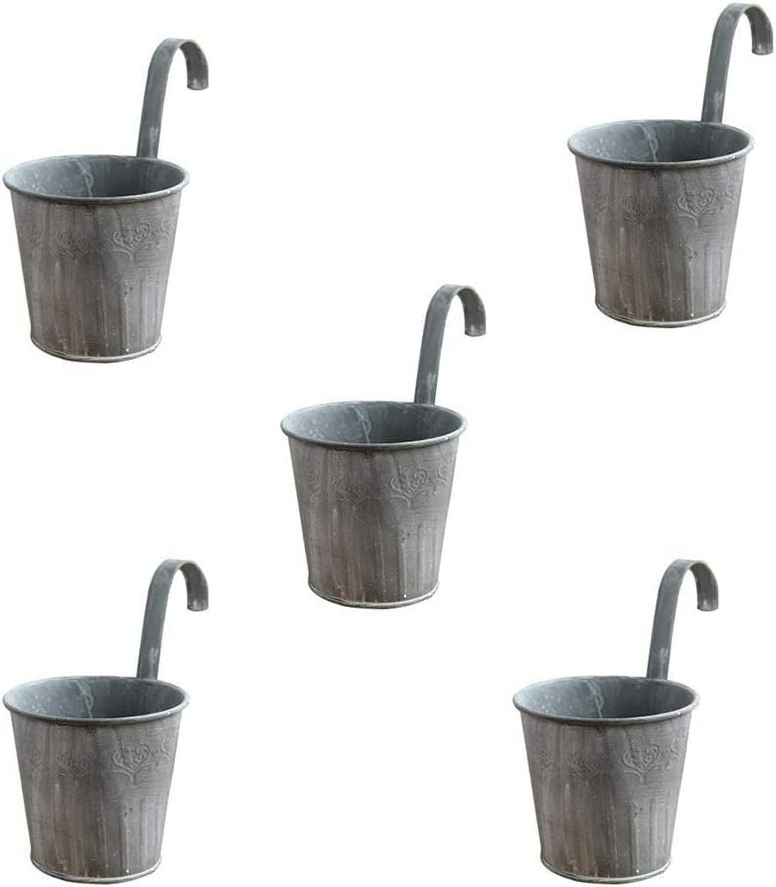Hanging Flower Pots Hanging Pot Plant Pot Planter with Hooks Flower Pot Vase Balcony Garden Balcony Home Decoration (1PCS)