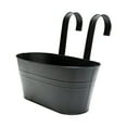 thumbnail image 1 of Hanging Flower Pots Outdoor, Removable HooksforHanging, 12inTall, Metal Construction, Porch Railing, 1 Pc, 1 of 8
