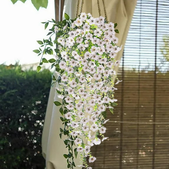 Hanging Flowers Lifelike for Home Garden 28 Inch Floral Garland Decoration