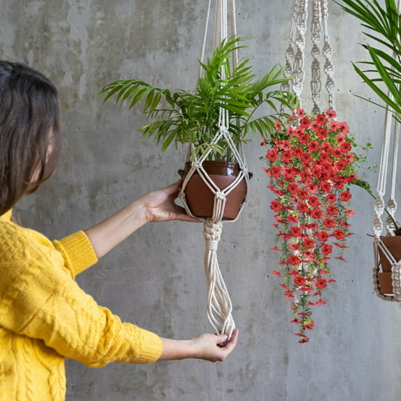 Hanging Flowers Lifelike for Home Garden 28 Inch Floral Garland Decoration