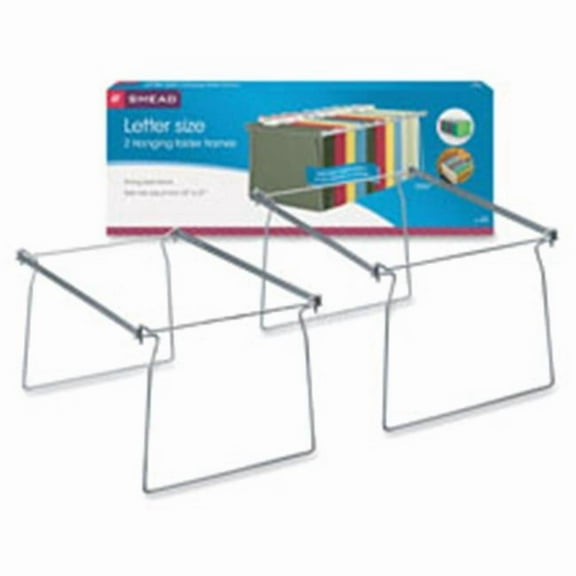 Hanging Folder Frame, Letter, 2-PK, Steel, Gray