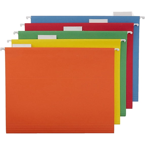Hanging Folders Ecohintz Letter Size Hanging File Folders - Durable Organizer for Office & Home Filing, Acid-Free & Reinforced Tabs, Perfect Solution for Paperwork & Documents, File Folders, Yellow