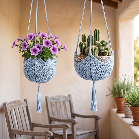 Hanging Fruit Basket, Cotton Hanging Storage Net With Space Saving Design Reusable Mesh And Easy Hanging Loop, Kitchen Organizer for Fruit Vegetables Pantry Apartment