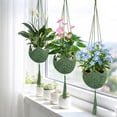 thumbnail image 1 of Hanging Fruit Basket, Cotton Hanging Storage Net With Space Saving Design Reusable Mesh And Easy Hanging Loop, Kitchen Organizer for Fruit Vegetables Pantry Apartment, 1 of 6