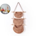 thumbnail image 1 of Hanging Fruit Basket, Woven Wall Vegetable Storage Basket, Cotton Rope Planter Pot for Kitchen Decor Use, 1 of 3