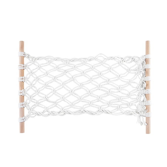 Hanging Fruit Hammock with Hooks, Home Kitchen Fruit Hanging Basket Wind Rope Hand-woven Vegetable And Fruit Net Pocket, Rectangle