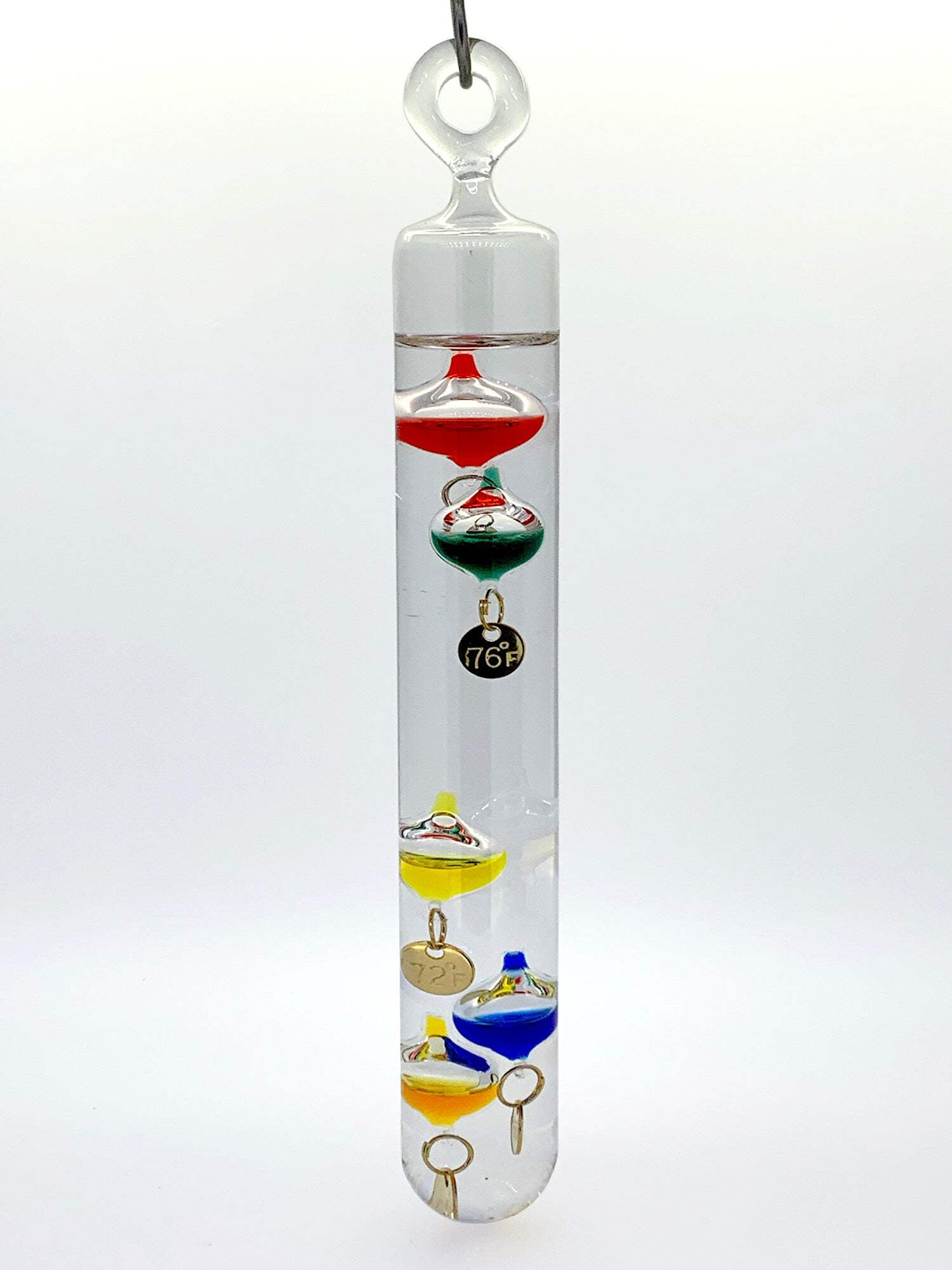 7" Tall Hanging Galileo Thermometer Ornament