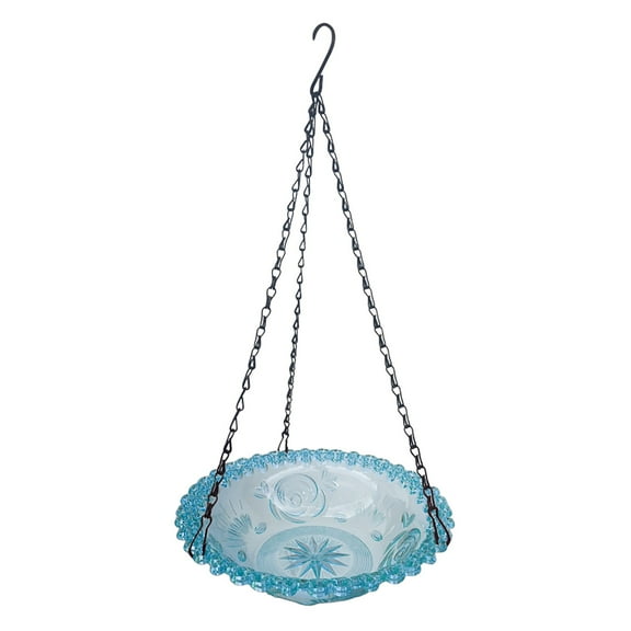 Hanging Garden Bird Bath and Feeder Tray Outdoor Patio Backyard for Wild Birds