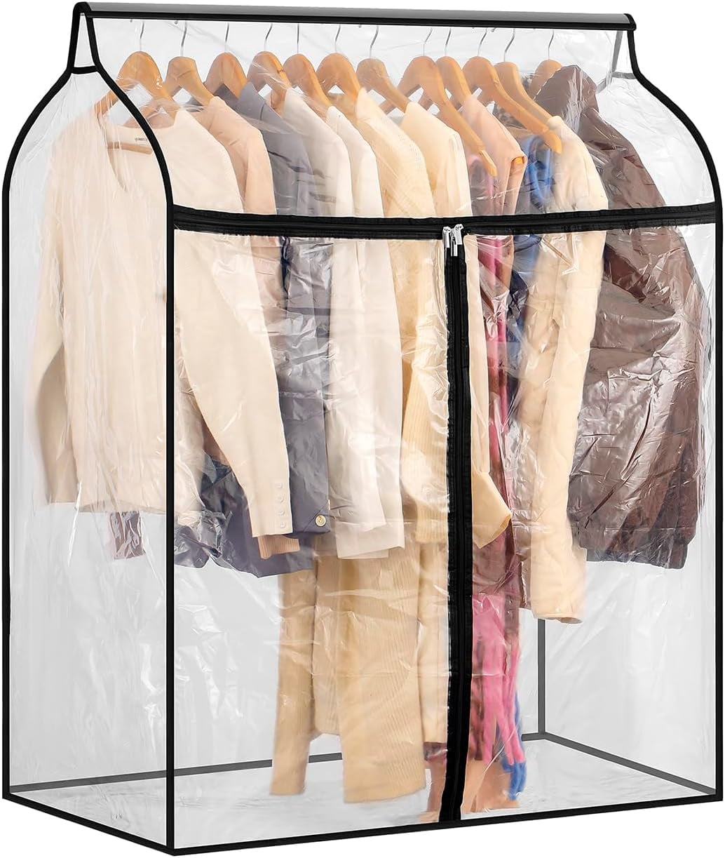 Hanging Garment Bag for Closet Winter Clothes Storage with Clear Window ...