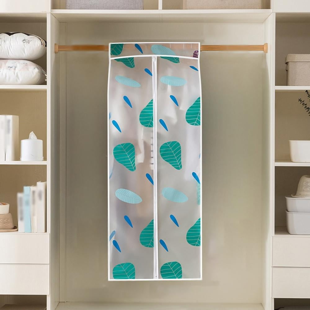 Hanging Garment Bag Lightweight Clear Full Zipper Suit Bags (Set of 1) PEVA Thicken Printed