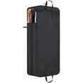 thumbnail image 1 of Hanging Garment Bag for Travel, 60" Heavy Duty Suit Bags, Extra Capacity Hanging Clothes Bag for Closet Storage, Dress Cover with Handles and Buckle Straps for Suit, Coat, Jacket, 1 of 5
