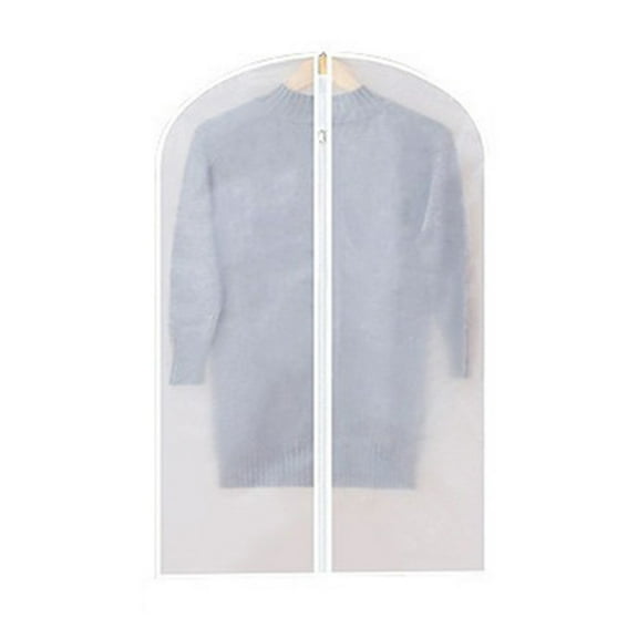 Hanging Garment Bags Clear Suit Bag Lightweight Dust-Proof Clothes Cover Bags with Full Zipper for Closet Storage and Travel -24'' x 47''