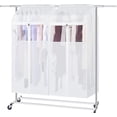 thumbnail image 1 of Hanging Garment Bags for Storage 54 inch 2Pack Large Garment Rack Cover Suit Bags Organizer Hanging Clothes Cover for Suit Coats Jackets Dress Closet Storage, 1 of 13