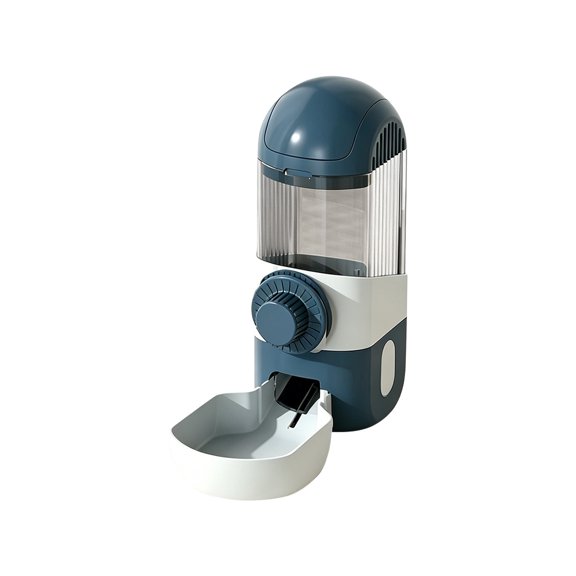 Hanging Gravity Auto-Refill Feeder, Space-Saving, Easy-Refill Bowl for Rabbits, Guinea Pigs, Small Cats and Dogs Gray