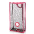 thumbnail image 1 of Hanging Grocery Bag Holder Plastic Bags Storage Dispenser Organizer for Kitchen(Rose Red S), 1 of 6