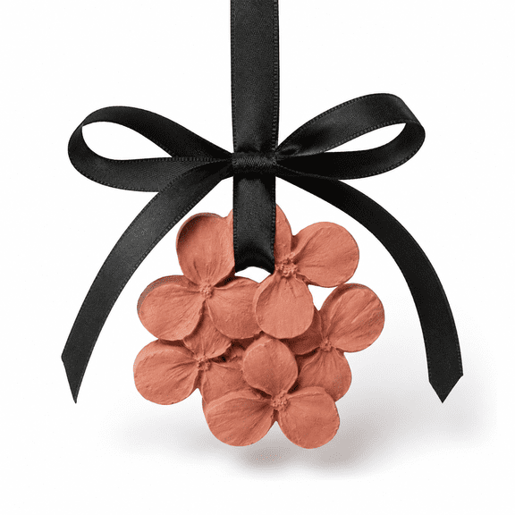 Hanging Gypsum Aroma Stone Flower Car Air Freshener Decoration, 1 Piece, 2.48 x 2.52 x 0.35 in