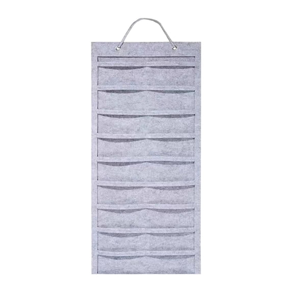 Hanging Hair Clip Holder Claw Clips Organizer Hairpin Display Light Gray Felt for Girls Women Bedroom Closet