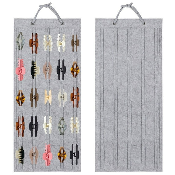 Hanging Hair Clips Organizer Holder, Hair Claw Hair Clip Storage Organizer for Girls Ladies, Hair Ornaments & Accessory Display Organizing Holder for Closet Wall Dressing Room
