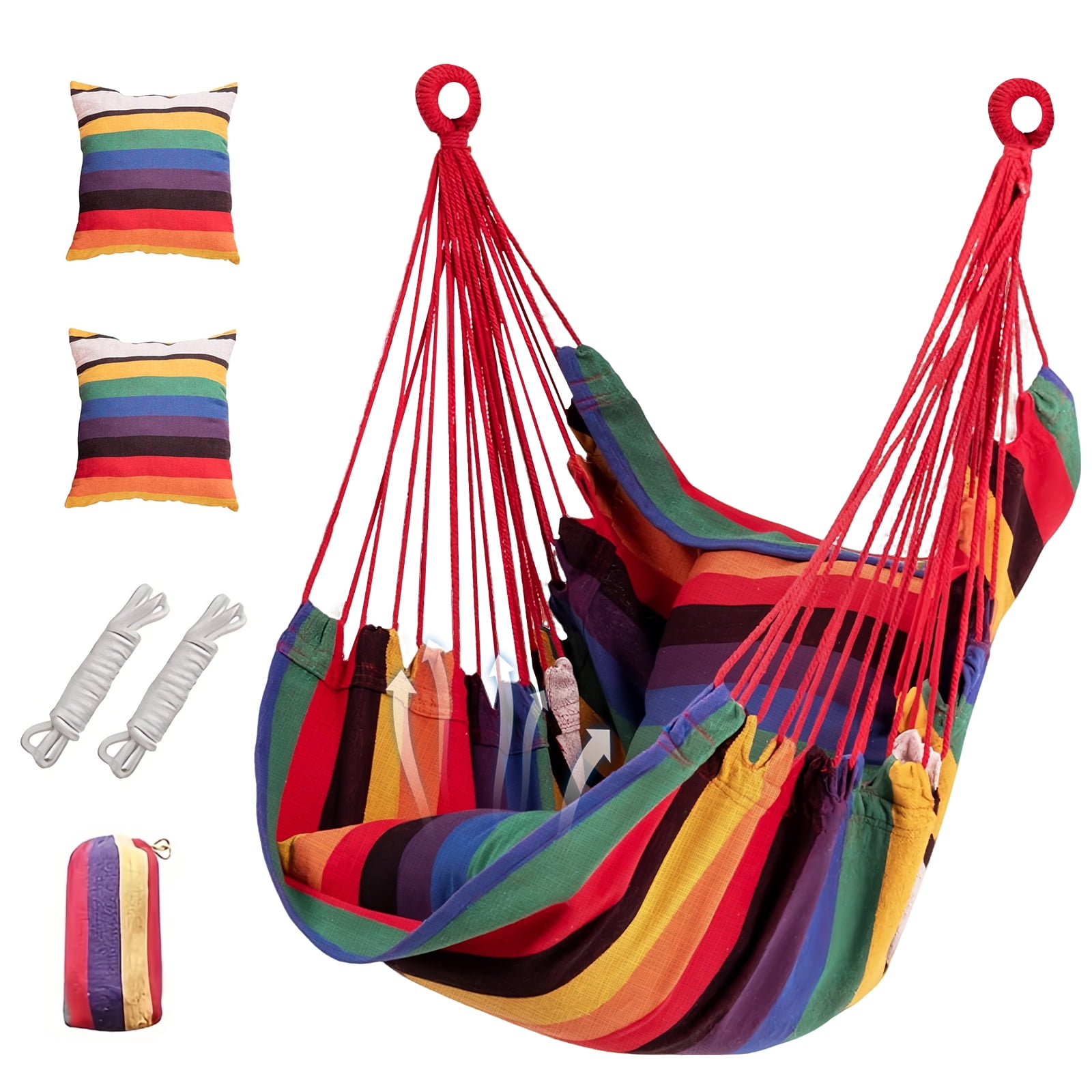 Hanging Hammock Chair Patio Indoor and Outdoor Hammock Swing Support