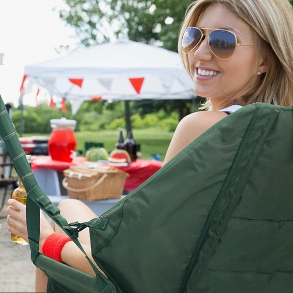 Hanging Hammock Chair with Headrest and Armrests, Outdoor Swing Seat for Garden Porch Lawn, Net Moss Green