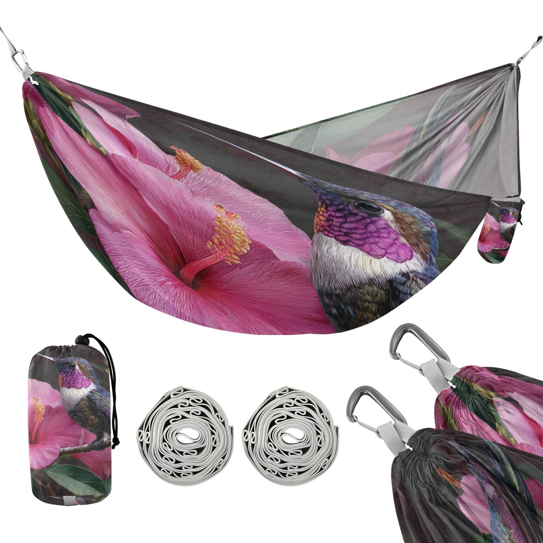 Hanging Hammock Portable Travel Camping For Outdooor Beach Camping Hiking A Beautiful Hummingbird