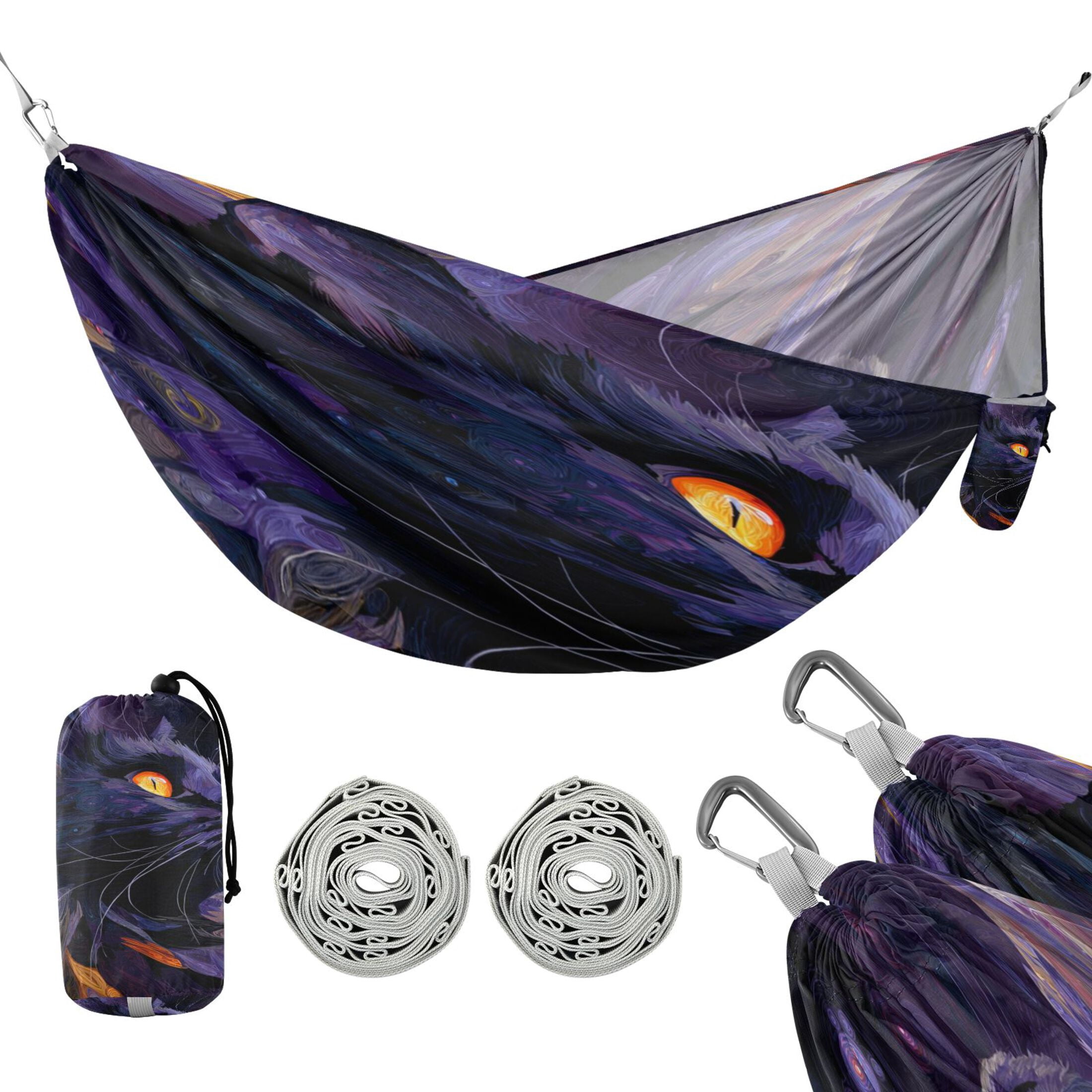 Hanging Hammock Portable Travel Camping For Outdooor Beach Camping Hiking A Cat
