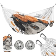 Hanging Hammock Portable Travel Camping For Outdooor Beach Camping Hiking Amber Eyes
