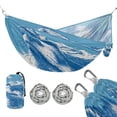 thumbnail image 1 of Hanging Hammock Portable Travel Camping For Outdooor Beach Camping Hiking Arctic Fox, 1 of 8