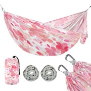 Hanging Hammock Portable Travel Camping For Outdooor Beach Camping Hiking Blossom Petals