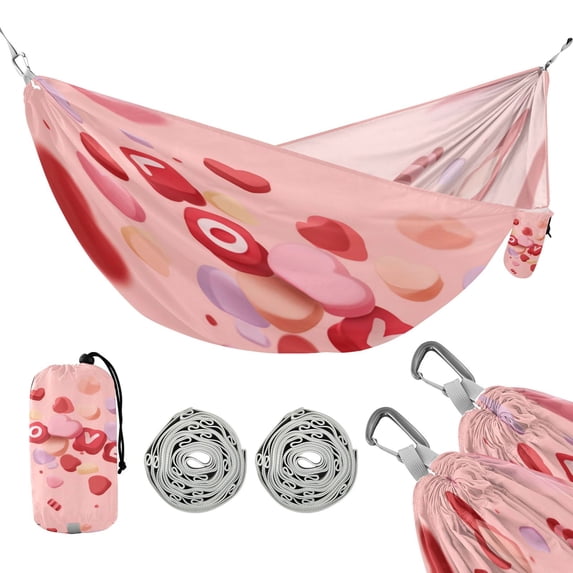 Hanging Hammock Portable Travel Camping For Outdooor Beach Camping Hiking Candy Hearts