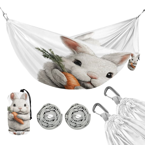 Hanging Hammock Portable Travel Camping For Outdooor Beach Camping Hiking Holding Carrot