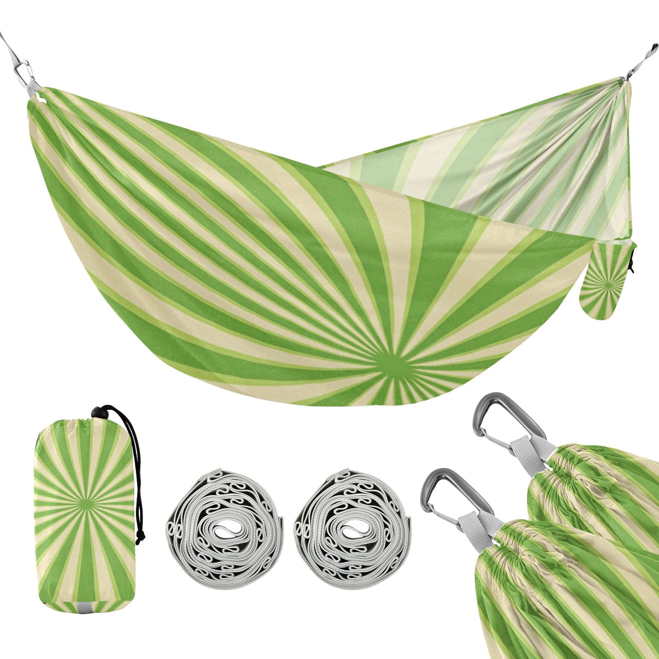 Hanging Hammock Portable Travel Camping For Outdooor Beach Camping Hiking Lime Green