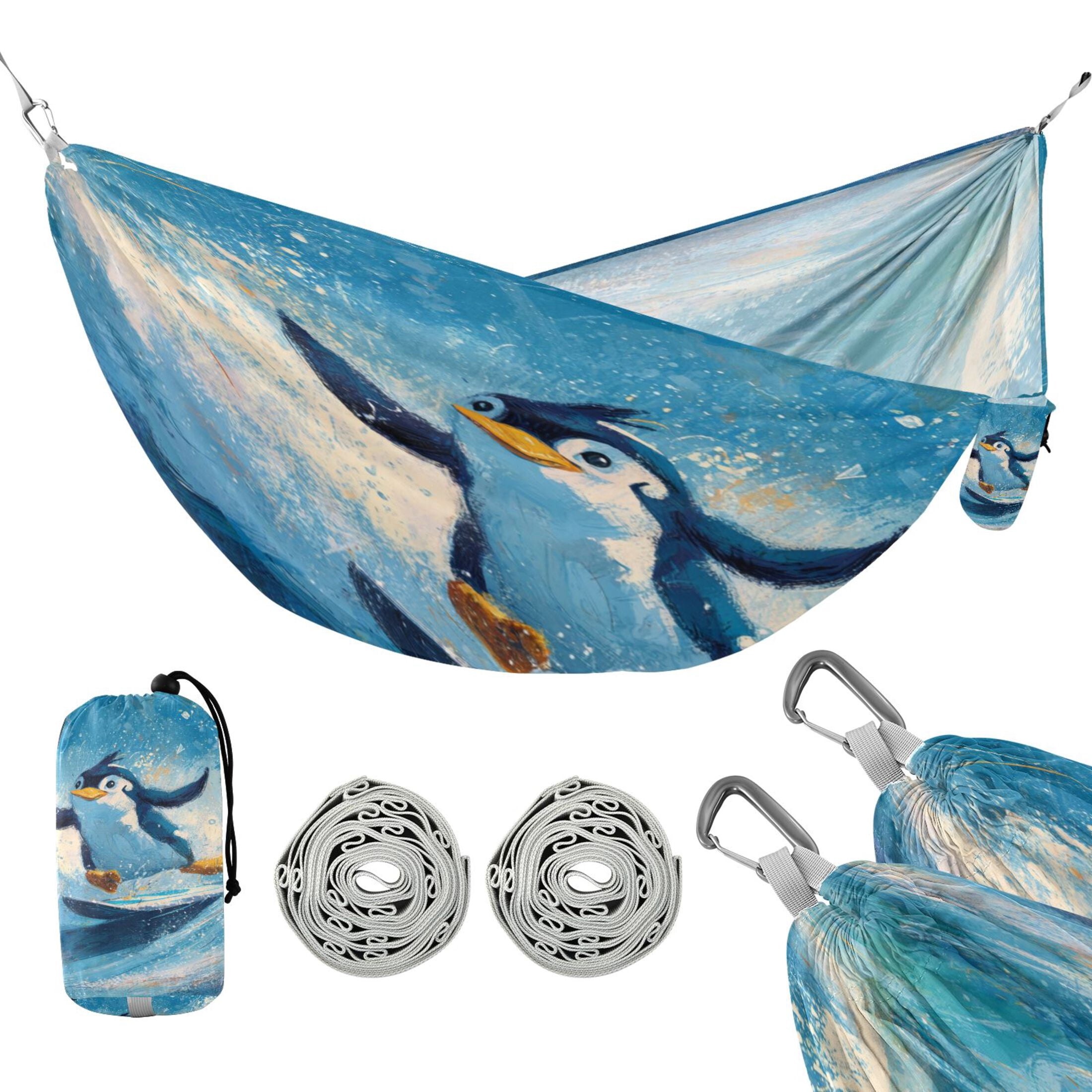 Hanging Hammock Portable Travel Camping For Outdooor Beach Camping Hiking Penguin