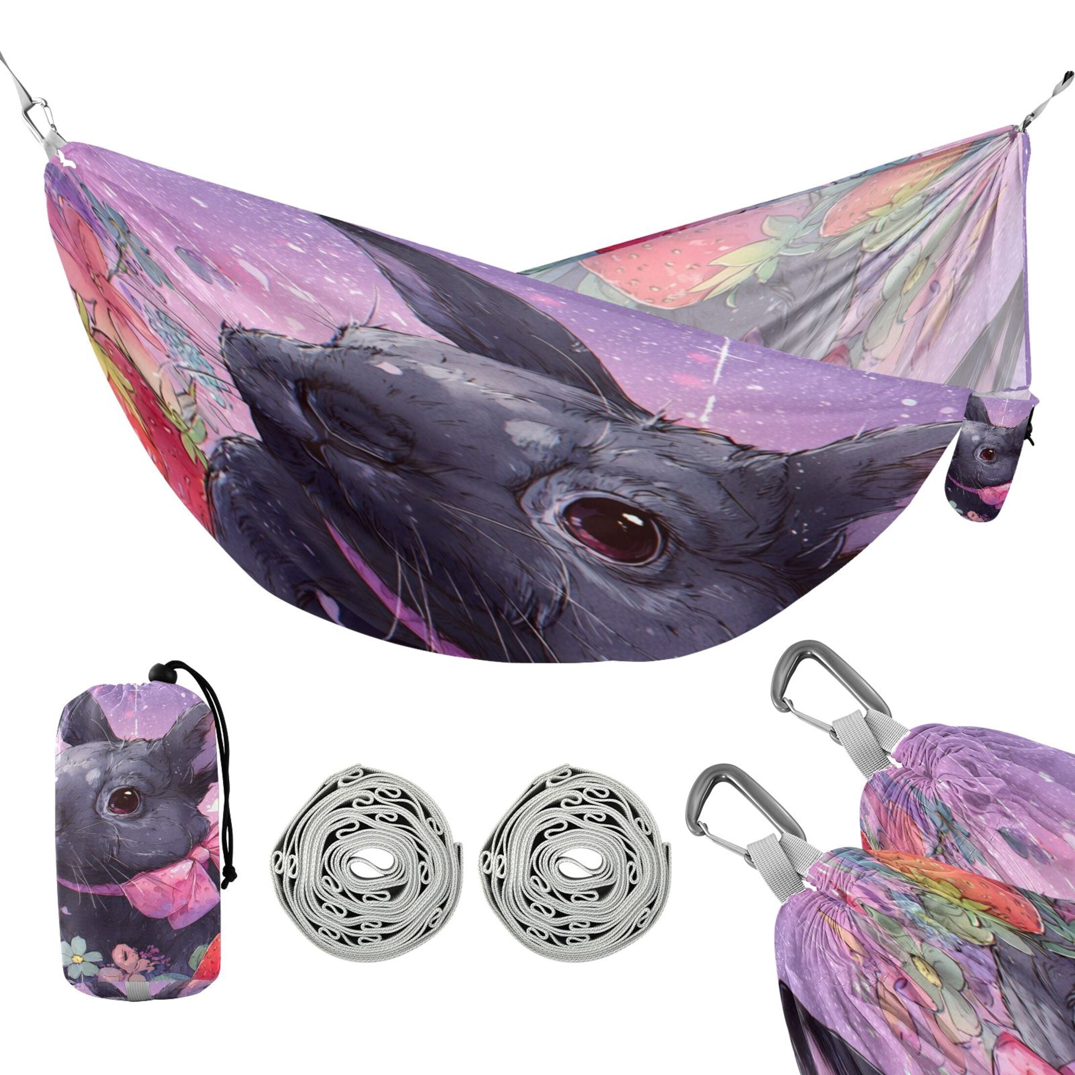 Hanging Hammock Portable Travel Camping For Outdooor Beach Camping Hiking Rabbit Bow Tie