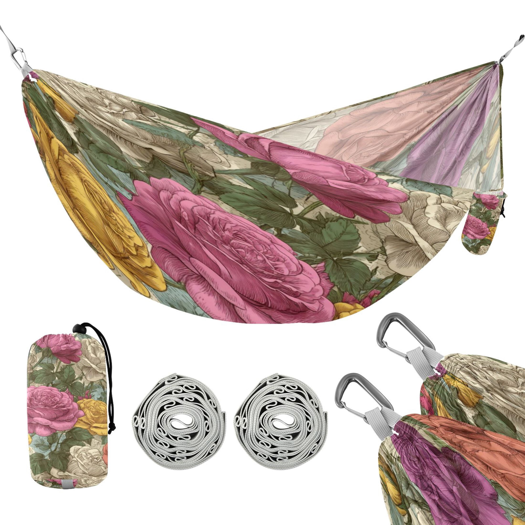 Hanging Hammock Portable Travel Camping For Outdooor Beach Camping Hiking Roses Of Different Colors