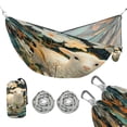 thumbnail image 1 of Hanging Hammock Portable Travel Camping For Outdooor Beach Camping Hiking White-haired Black-eyed Lamb, 1 of 8