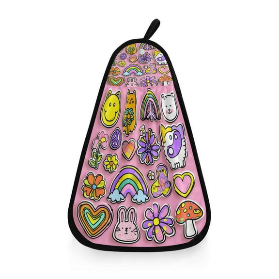 Hanging Hand Towels For Kitchen Bathroom Home Decor Lightweight Cartoon Elements
