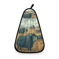 thumbnail image 1 of Hanging Hand Towels For Kitchen Bathroom Home Decor Lightweight The Yaks on The Farm, 1 of 6