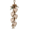 thumbnail image 1 of Hanging Heart Wall Decor, Rustic Farmhouse Hanging Heart Decoration with 5 Layer Wooden Hearts, Vintage Wood Hearts Trinket Shelf Hangings Art, Rustic Neutral, 1 of 7