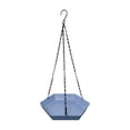thumbnail image 1 of Hanging Hexagonal Bird Feeder and Bath 2-in-1 Outdoor Wild Bird Feeder for Garden Yard Patio Tree Decoration(Blue), 1 of 4
