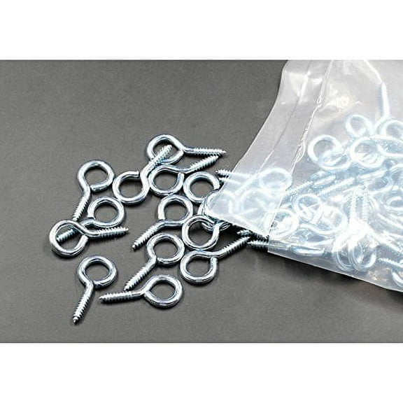 Hanging Hooks ,Eyebolt,1.37 inches Stainless steel Heavy Duty Screw Eyes Lag Thread , [ Hooks Eyes][Screw Eyes] , Small Eyelet Screws - 12 Pcs