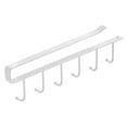 thumbnail image 1 of Hanging Hooks Rack Under Cupboard Cabinet Cup Holder, Binkne 6 Hooks Drilling Free Coffee Mug Holder Kitchen Utensil Storage Organizer Hook Rack, 1 of 9