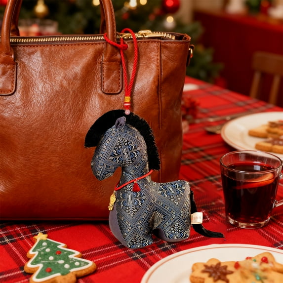 Hanging Horse Ornament, Cute Plush Keychain Pendant for Bag Car ...