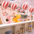 thumbnail image 1 of Hanging Hot Air Balloon Paper Lanterns - Ceiling Hanging Party Decorations for Birthday Weddings, Colorful Paper Ornaments Christmas Ceiling Decor, 1 of 6