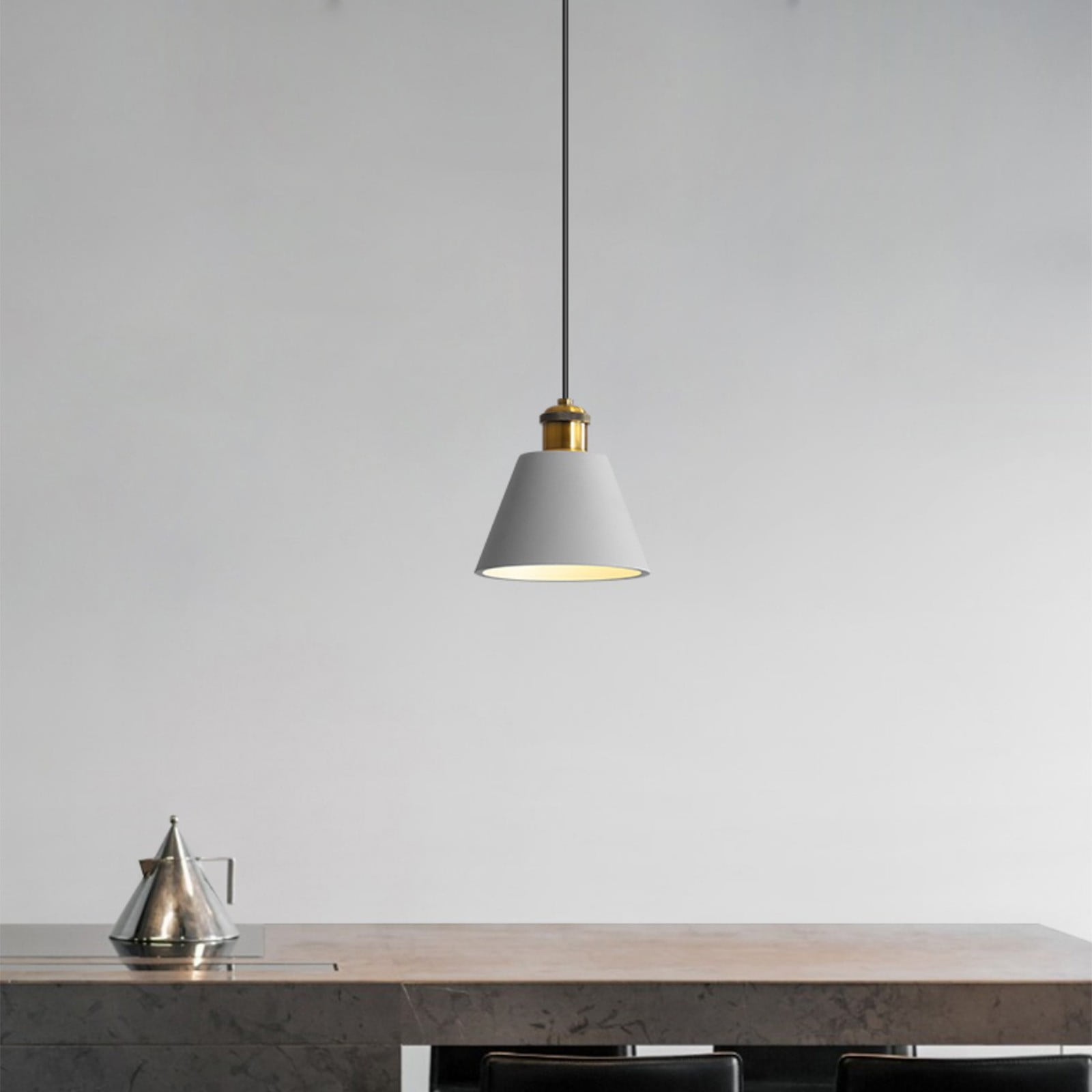 Hanging Iron Pendant Light, Dining Table Bar Desk Lamp Lighting Fixture